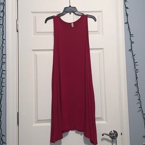 Red pomelo dress